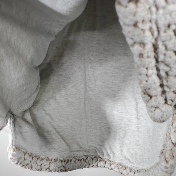 Thread + Supply Quarter Zip Fleece Pullover Ivory Size Small - Picture 5 of 11